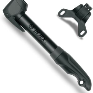 SKS Germany Injex T-Zoom Mini Pump (Silver/Black) / INJEX T-Zoom Compact Pump (Bundle with Bottle Holder)