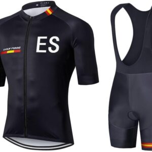 UGLY FROG Suits Jerseys Men’s Cycling Jersey, Short Sleeve Set with 20D Gel Padded Shorts, Cycling Clothing Set for Mountain Bikes