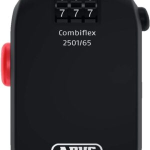 ABUS Combiflex Special Lock – Suitable as Luggage Secure, Ski Lock, Helmet Lock – with Combination Code – Black