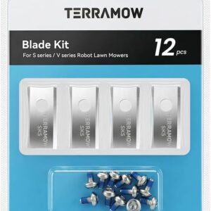 TerraMow Original Accessories: Replacement Blade Set with 3×4 Lawn Blades and 12 Screws Compatible with Robot Mowers V600 & V1000