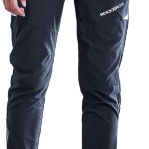 ROCKBROS Men’s Cycling Trousers, Breathable Long Cycling Shorts, Running Trousers for Outdoor Sports, S-4XL
