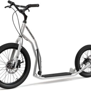 YEDOO Mezeq Scooter – up to 150 kg, with Pneumatic Tyres 20/16 – Scooter for Adults, Off-Road Scooter with Removable Stand and Footrest and Adjustable Handlebar, Dog Scooter with Disc Brake