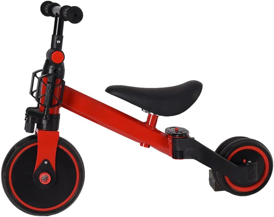 HUOLE Balance Bike for Children from 1 Year Old, Toy with 3 Wheels, for Baby Bike from 12 to 36 Months, First Bike without Pedals for Boys and Girls as Birthday Gift (Red) – Bild 3