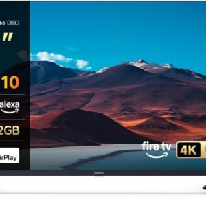 Xiaomi TV F 65, 65 Inch (165 cm), 4K UHD, Smart TV, Fire OS8, Triple Tuner DVB-C/S/S2/T/T2, HDR10, MEMC, 60Hz with 120Hz Game Boost Mode, Voice Control with Alexa, 2GB+32GB, Compatible with Apple AirPlay
