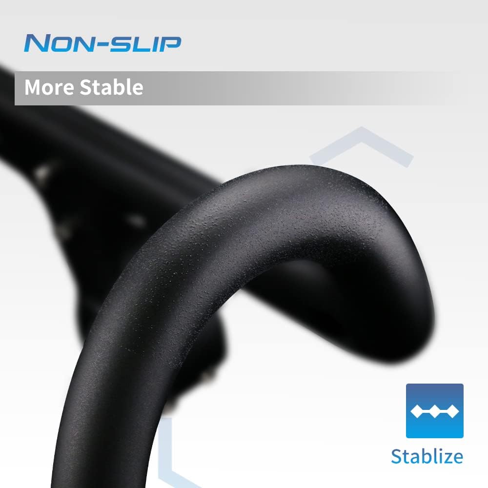 Alfa Pasca Road Bike Handlebar 1-1/4 Inch Handlebar Road Bike Carbon UD Matte Aero Handlebar Road Bike 1-1/8 Inch Drop Bar Integrated 400/420/440 mm – Bild 3