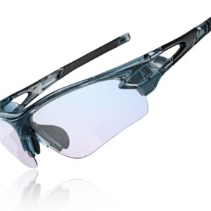 ROCKBROS Cycling Glasses Self-Tinting Sunglasses photochromic for Men and Women UV400 Protection TR90 Frame for Sports Cycling Fishing