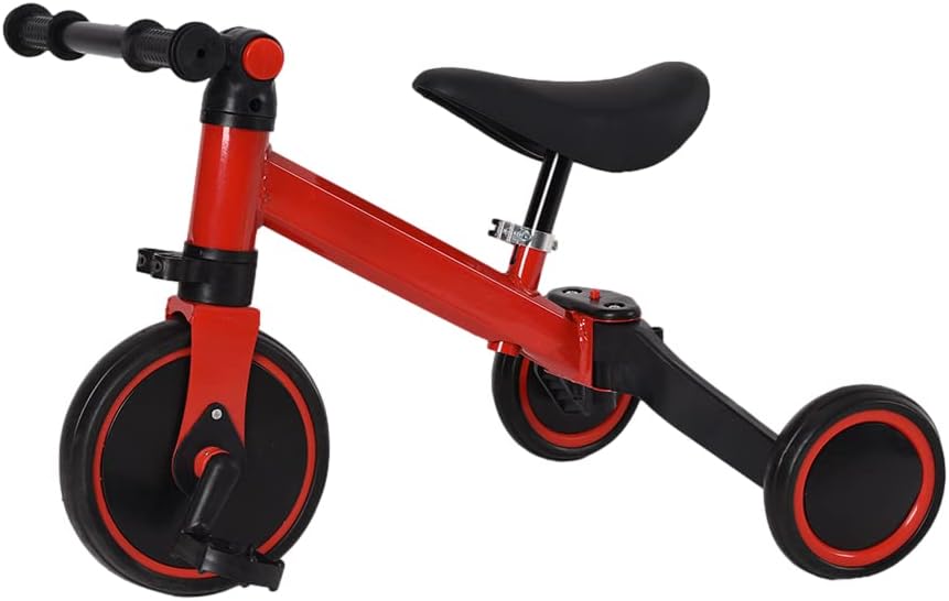 HUOLE Balance Bike for Children from 1 Year Old, Toy with 3 Wheels, for Baby Bike from 12 to 36 Months, First Bike without Pedals for Boys and Girls as Birthday Gift (Red) – Bild 7
