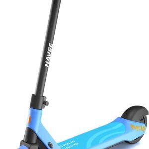 NAVEE K100 Kids E-Scooter for 6-10 Years, Up to 14 km Range, 130W Motor, 3 Riding Modes, 7 Inch Puncture-proof Tyres, RGB Light, App Control, Only 8.6 kg (Without ABE)