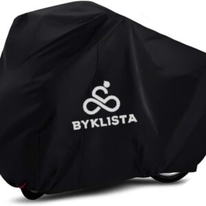 BYKLISTA Bicycle Cover Waterproof Bicycle Garage Made of Tear-Resistant Oxford Fabric – Bicycle Tarpaulin Also Fits E-Bikes – Bicycle Protective Cover Extra Welded Inner Seams & High UV Protection