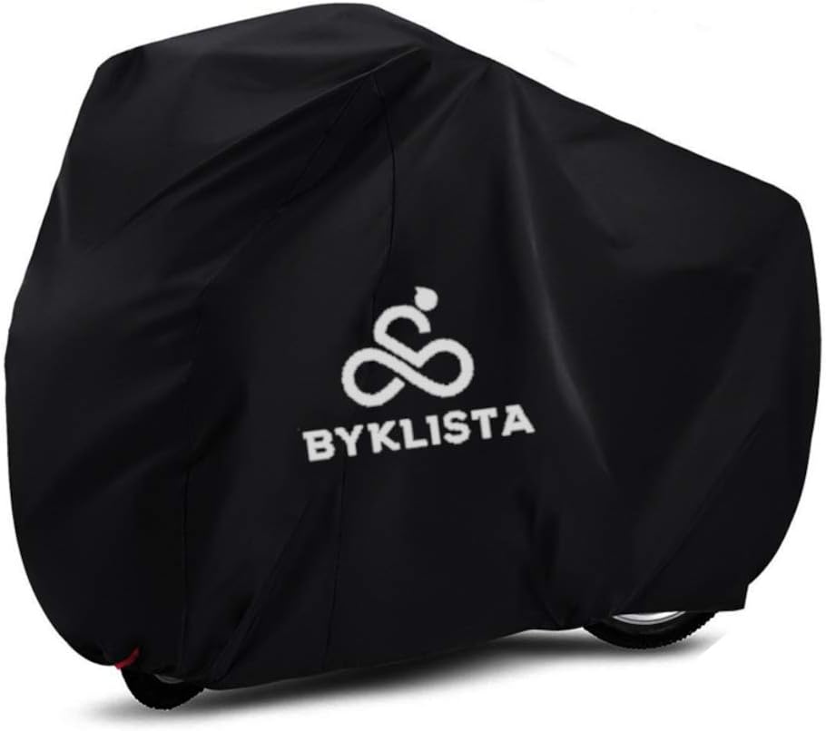 BYKLISTA Bicycle Cover Waterproof Bicycle Garage Made of Tear-Resistant Oxford Fabric – Bicycle Tarpaulin Also Fits E-Bikes – Bicycle Protective Cover Extra Welded Inner Seams & High UV Protection