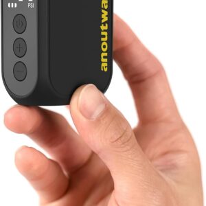 Tiny Pump anoutway Mini-Fahrradpumpe, elektrische luftpumpe mit digitalem Manometer, Elektrische Fahrradluftpumpe, automatische Abschaltung für Mountainbike, Stadtrad und Rennrad