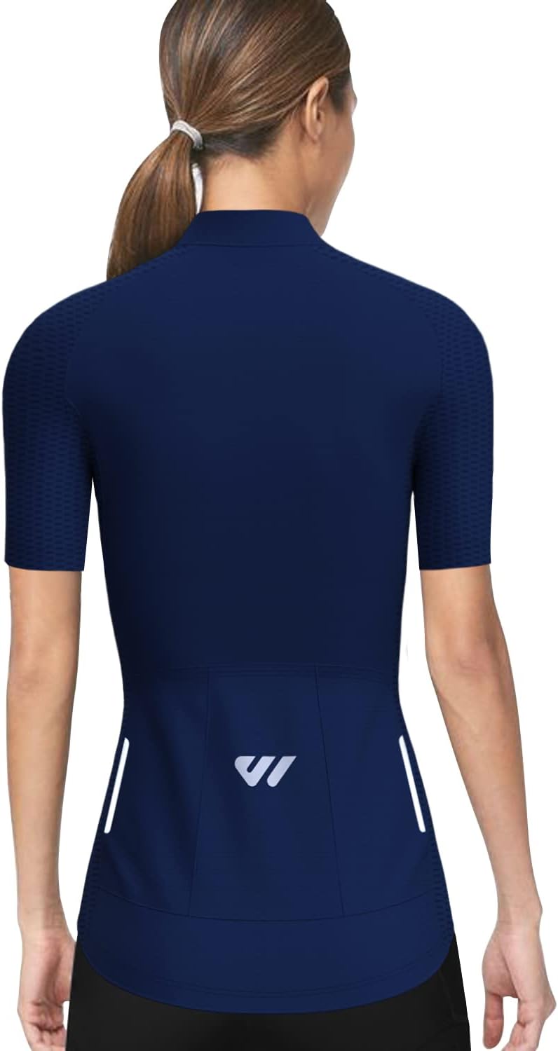 Lo.gas Women's Cycling Jersey Short Sleeve Breathable Cycling Jersey Women's Short Sleeve Cycling Jersey with Back Pockets – Bild 6