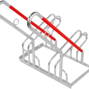 SCHULTE Regalwelt E-Bike Bicycle Parking Stand for 2 Parking Spaces, Approx. 70 x 82 x 93 cm (L x H x W), Modular, Galvanised, Leaning Parker