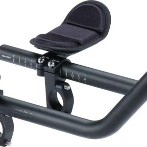 BBB Cycling Aero Bars Maximum Aerodynamics Bicycle Handlebar Aluminium Extra Long J-Bend Armrest for Road Bikes Triathlon Handlebar Support Non-Slip Bicycle Grips AeroMax BHB-60, Diameter 25.4 / 31.8 mm