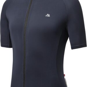 DANISH ENDURANCE Men’s Short-Sleeved Cycling Jersey with Zip, Cycling Jersey with Pockets, Quick-Drying Road Cycling Jersey, Cycling Clothing Men