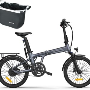 ADO E-Bike Air20Pro/Ultra, Electric Bikes, Bafang Brushless Motor, Folding Bike E-Bike, Belt Drive, Dual Mode Switching E Bike 20 Inches, 2/3 Gear, ADO Smart App, 2.4 Inch IPS Display, ebike Women/Men