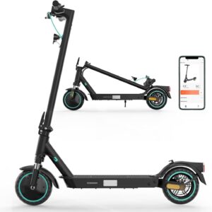 RCB TECH E-Scooter, Electric Scooter with Road Approval (ABE), Max. 20 km/h, Comfortable Shock Absorption, App Connection, Foldable, LED Display, Gift for Adults and Teenagers