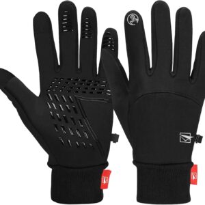 Cevapro Fahrradhandschuhe Warme Winterhandschuhe wasserdichte Touchscreenhandschuhe Winddichte Laufhandschuhe rutschfeste