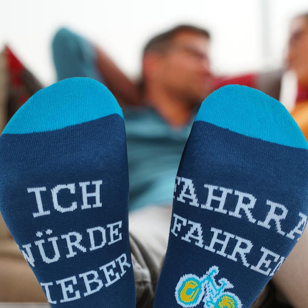 Men’s Funny Socks with Inscription (German Language), EU 43–46/UK 8.5–11.5, Gift for Birthday, Men’s Day, Father’s Day, for Dad, Grandpa, Friend, Brother, Boys – Bild 7