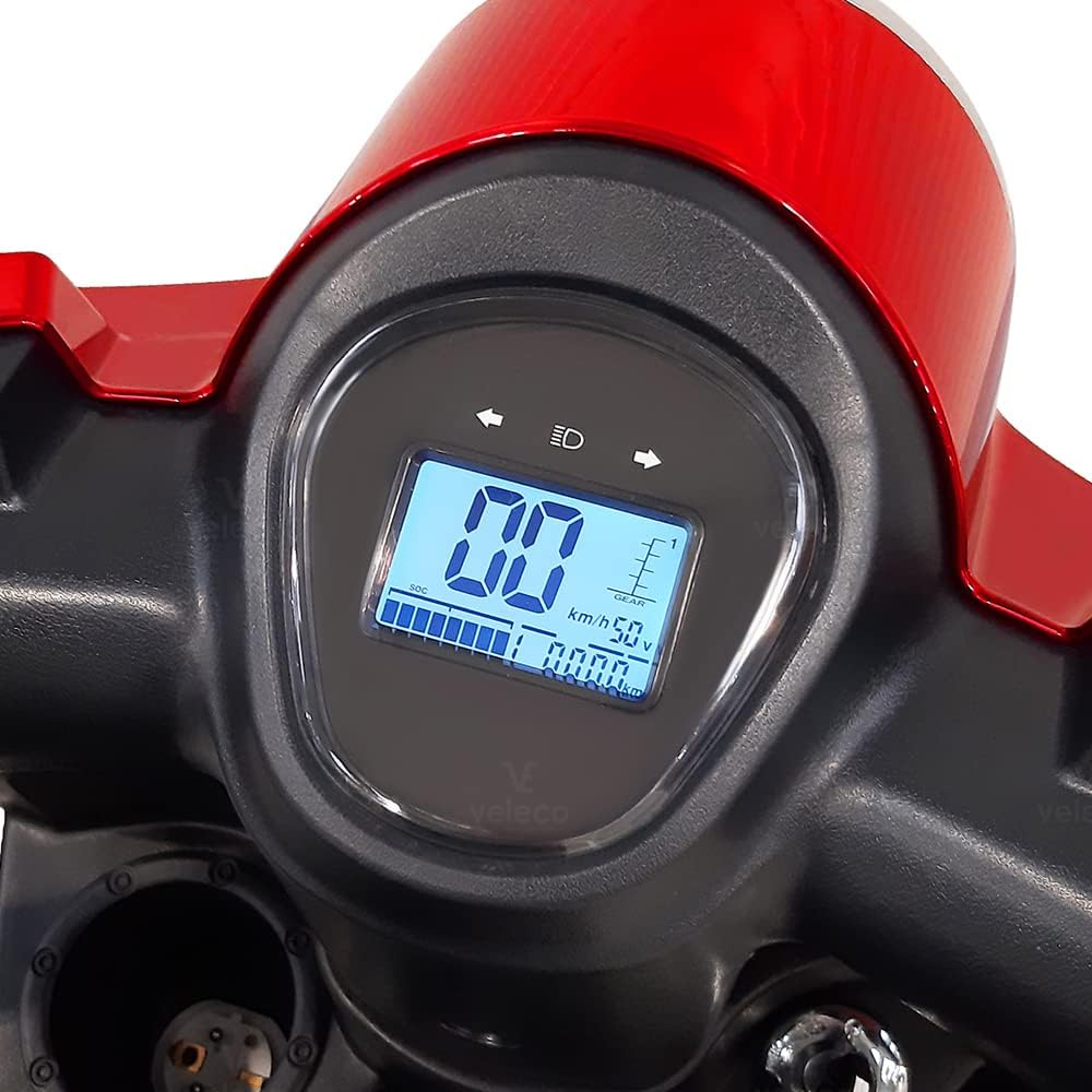 VELECO Senior Mobile Lithium-Ion Battery 4-Wheel Electric Scooter FASTER (Red) – Bild 2
