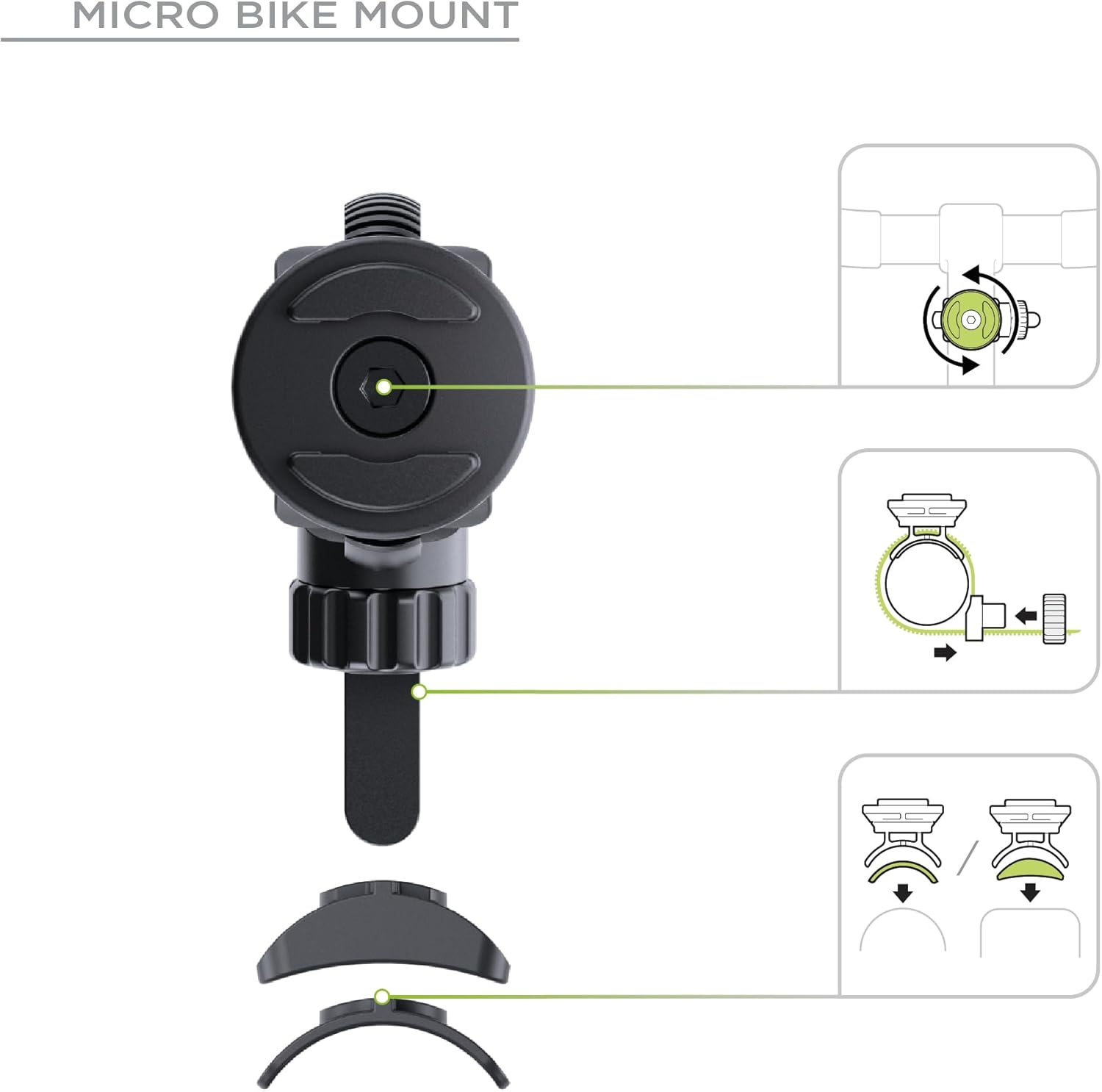 SP CONNECT Bicycle Mobile Phone Holder | SPC+ | Universal Mobile Phone Holder for Bicycle Handlebars | Motorcycle Mobile Phone Holders for All Smartphone Mobile Phones such as iPhone Samsung | Mountain Bike Road Bike Mobile Phone Holder – Bild 5