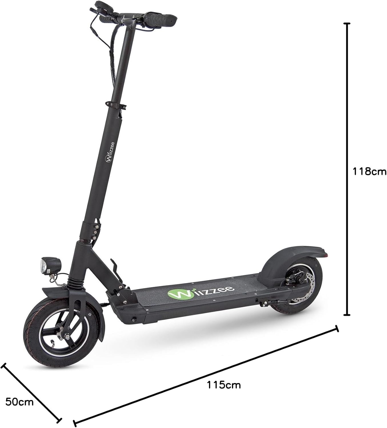 WIIZZEE E Scooter with Road Approval WS5 Max, Motor 500 W, Battery Life up to 40 km, Sporty and Durable, Black – Bild 7