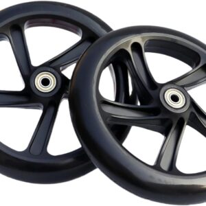2 Pieces 120mm 145mm 175mm 180mm 190mm 200mm Scooter Wheels 5″ 6″ 7″ 8″ Scooter Replacement Wheels for Scooter (175 x 30mm)