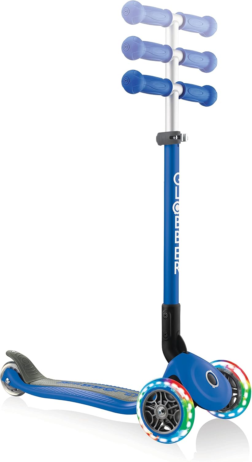 Globber Unisex Youth Primo Foldable, Light-Up Wheels, Tricycle Scooter – Bild 4