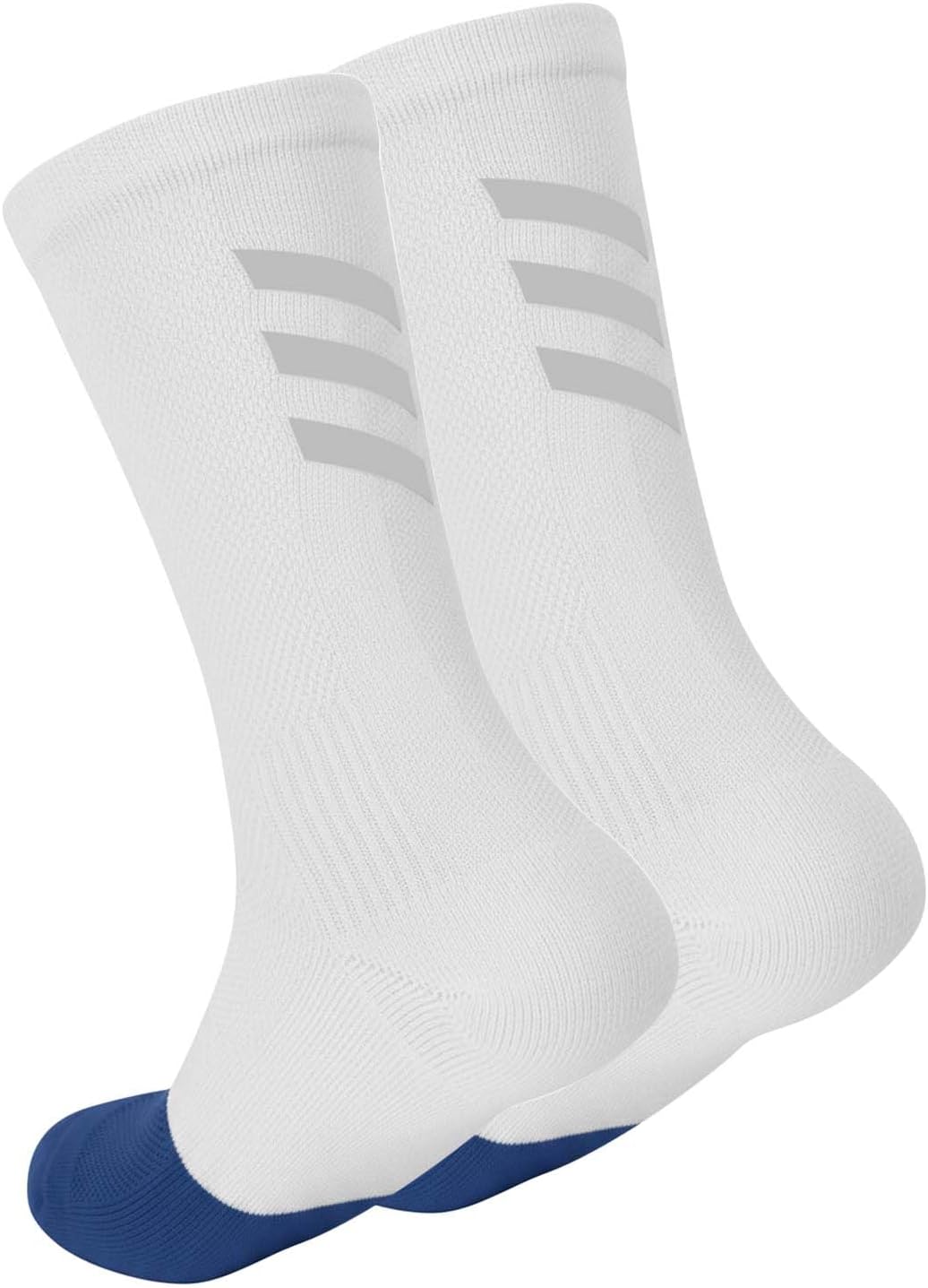 Cycling Socks for Men, Compression Running Socks, Road Bike Socks Men 40-44, Breathable, Crew Sports Socks with Padding, for Hiking, Basketball, Bicycle