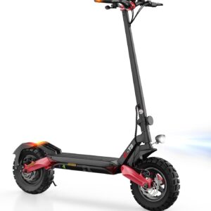 E Scooter mit Straßenzulassung, 10 Zoll Offroad Luftreifen, ABE Elektroroller mit Doppelter Stoßdämpfung