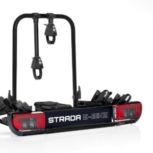 Atera 022698 Strada E-Bike Car Bicycle Carrier with Rear Lights for 2 Bicycles Black Edition