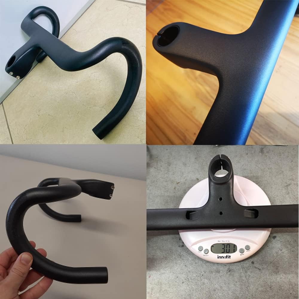Alfa Pasca Road Bike Handlebar 1-1/4 Inch Handlebar Road Bike Carbon UD Matte Aero Handlebar Road Bike 1-1/8 Inch Drop Bar Integrated 400/420/440 mm – Bild 6