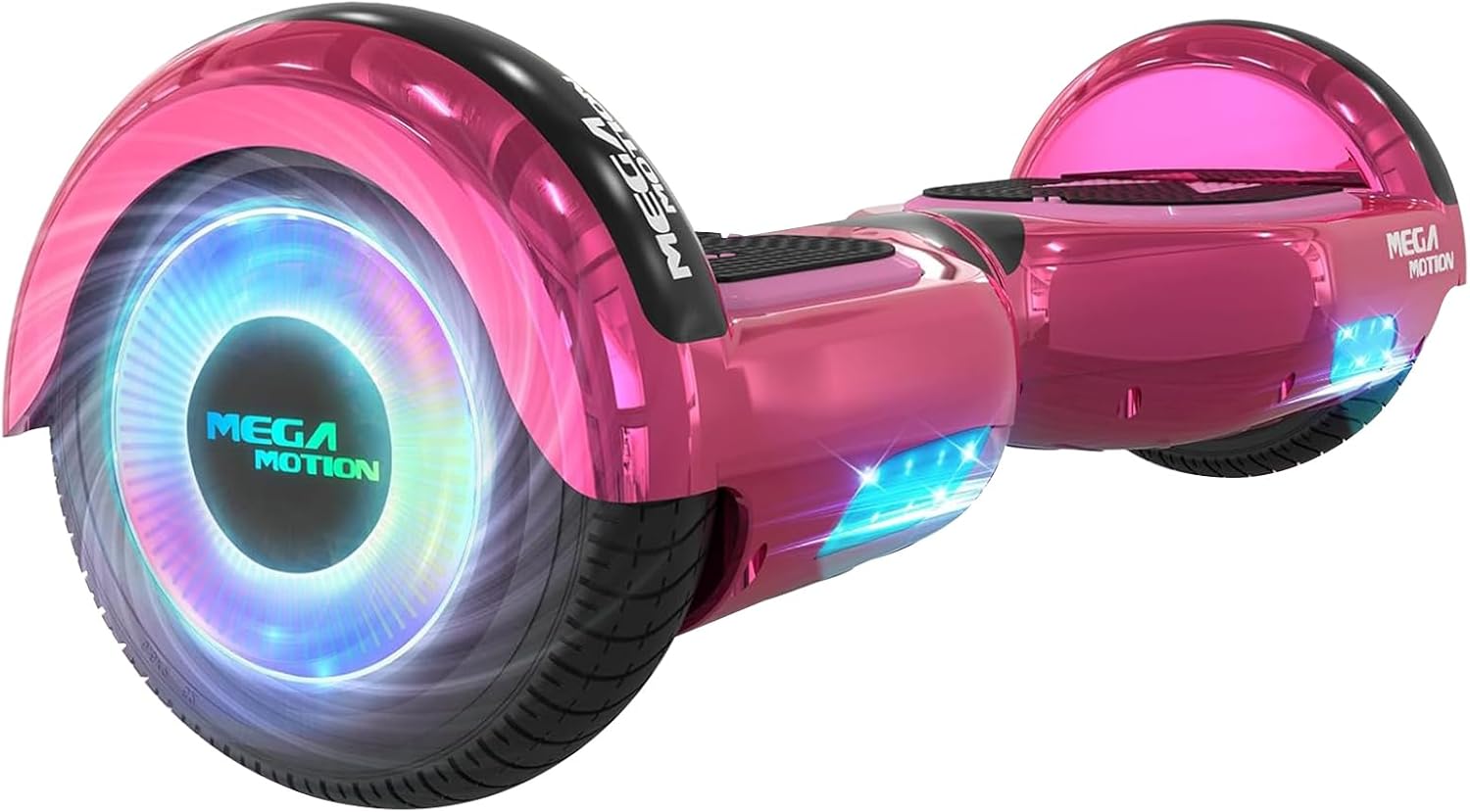 MEGA MOTION Hoverboards für Kinder, 6.5 Zoll Zweirad Selbstbalancierendes Hoverboards mit Bluetooth Lautsprecher, Kommt mit cool leuchtendem Rad, mit LED-Leuchten, Geschenk für Kinder und Jugendliche