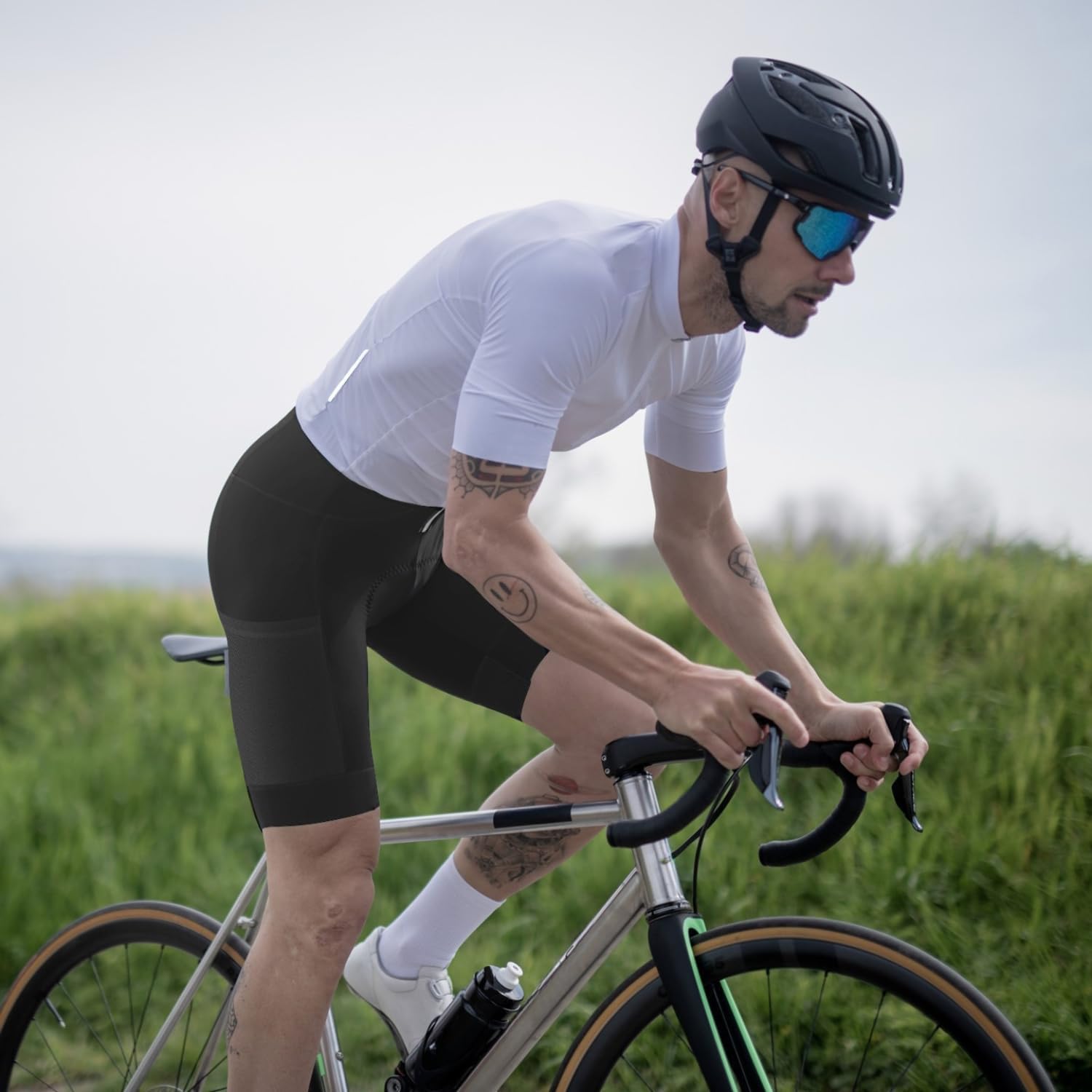 Lo.gas Men's Cycling Bib Shorts, Gel Padded with Pockets, Breathable Quick-Dry for Men – Bild 2