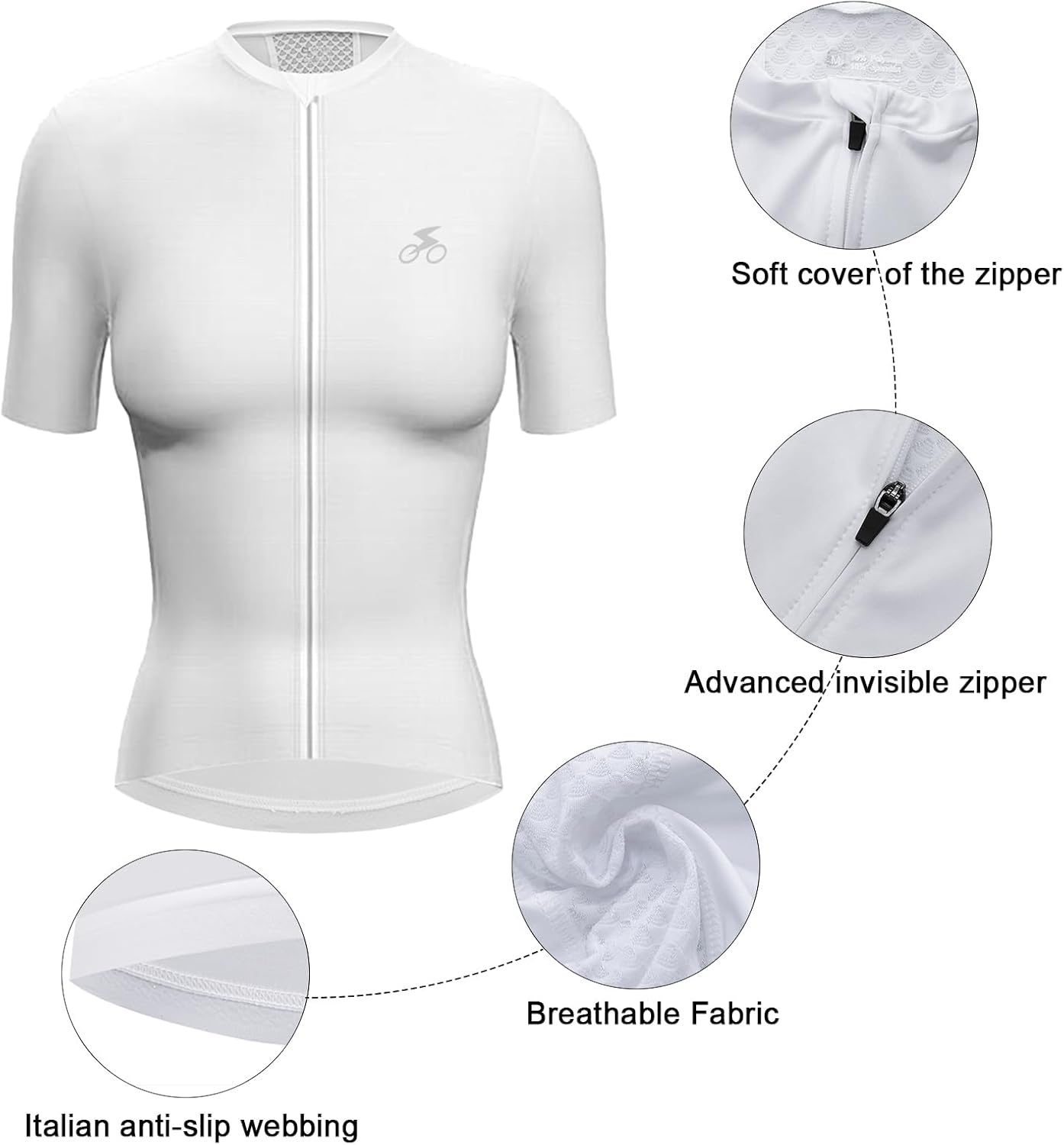 Women's Long Sleeve Cycling Jersey Breathable Road Bike Jersey Highly Elastic Bicycle Clothing with 3 Back Pockets – Bild 5