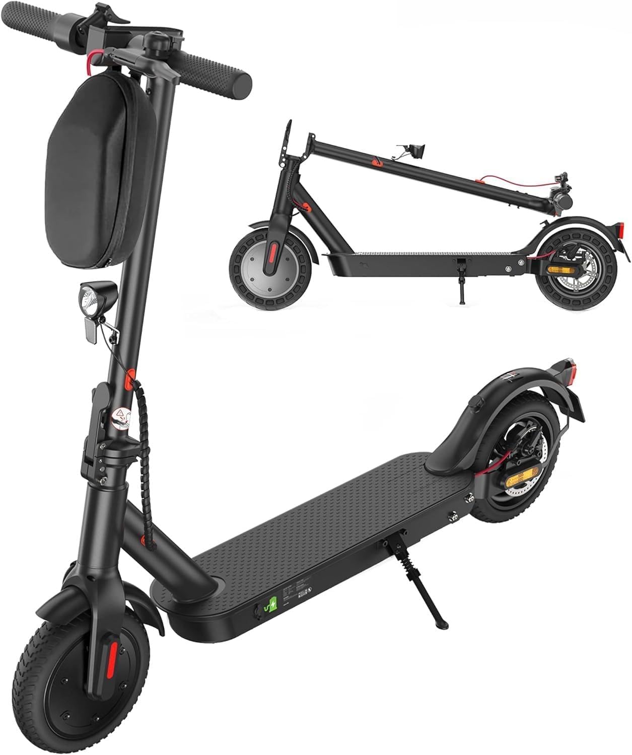 E Scooter with Road Approval | Max 30 km Range, ABE Electric Scooter 350 W Motor, 20 km/h, LED, Dual Brake System Load up to 120 kg, Electric Scooter Lightweight, Compact & Stable for Commuters