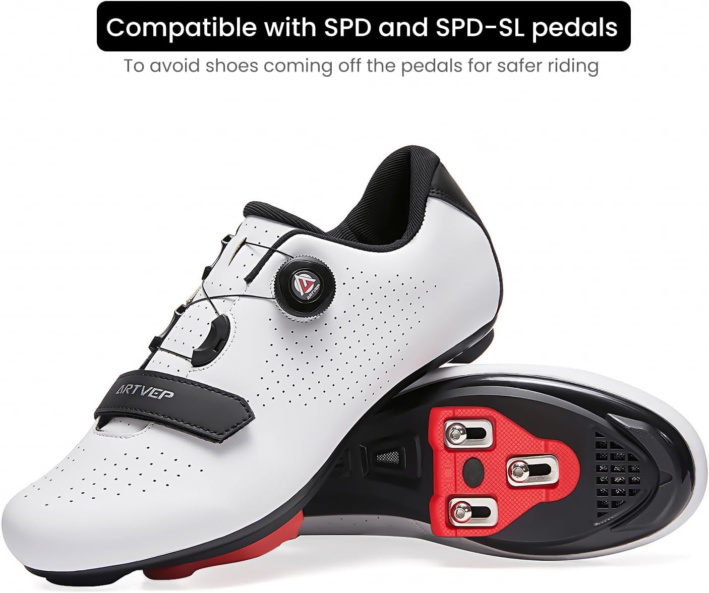 Cycling Shoes Men Women Road Cycling Shoes MTB Cycling Shoes Compatible with Look SPD SPD-SL Delta Lock Pedal Riding Shoes Compatible with Peloton Shoes – Bild 3