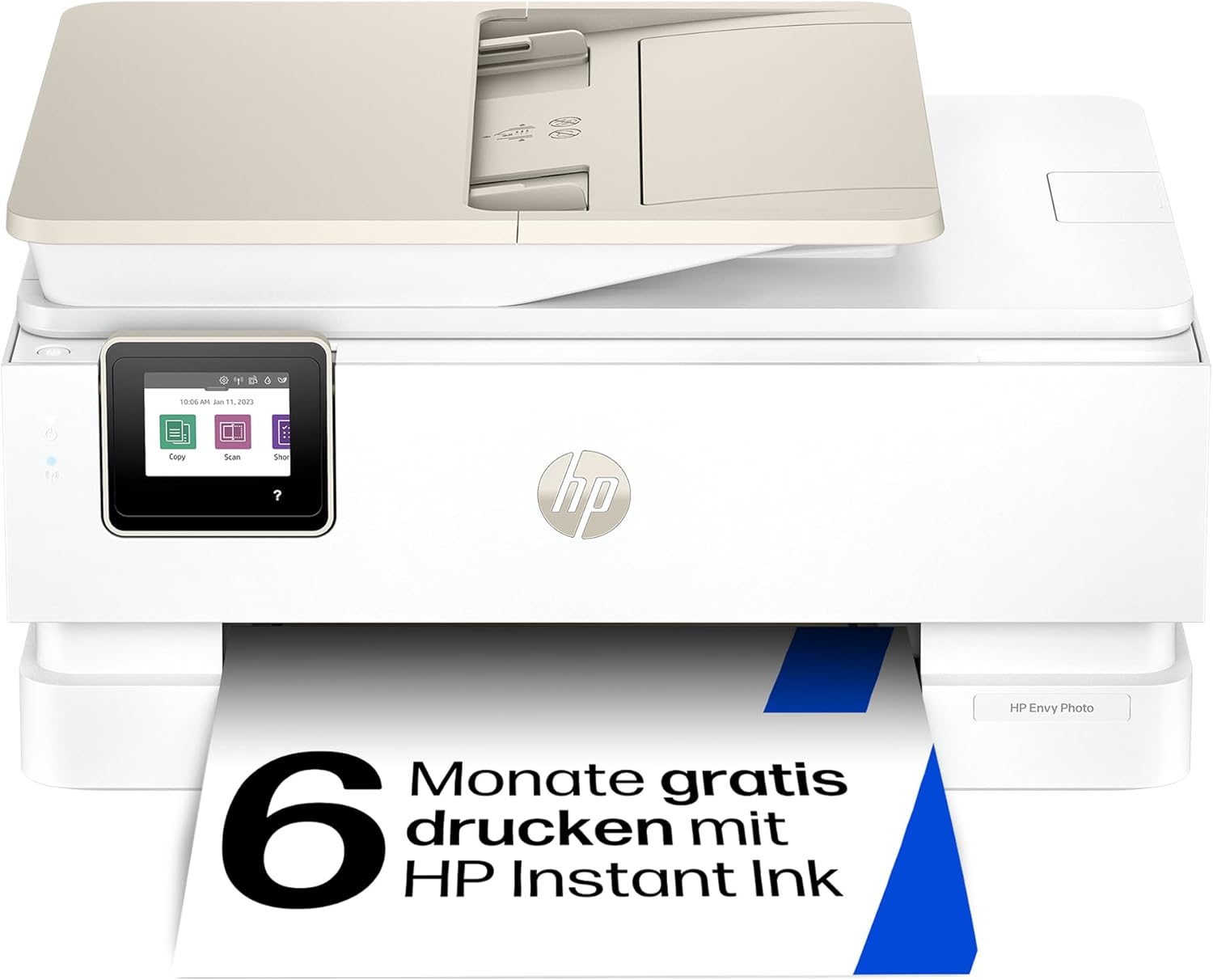 HP Envy Photo 7930 Multifunction Printer, Inkjet Printer, 6 Months Free Printing Instant Ink Included, Printing, Scanning, Copying, Photo Printing, ADF, DIN A4, WiFi, USB