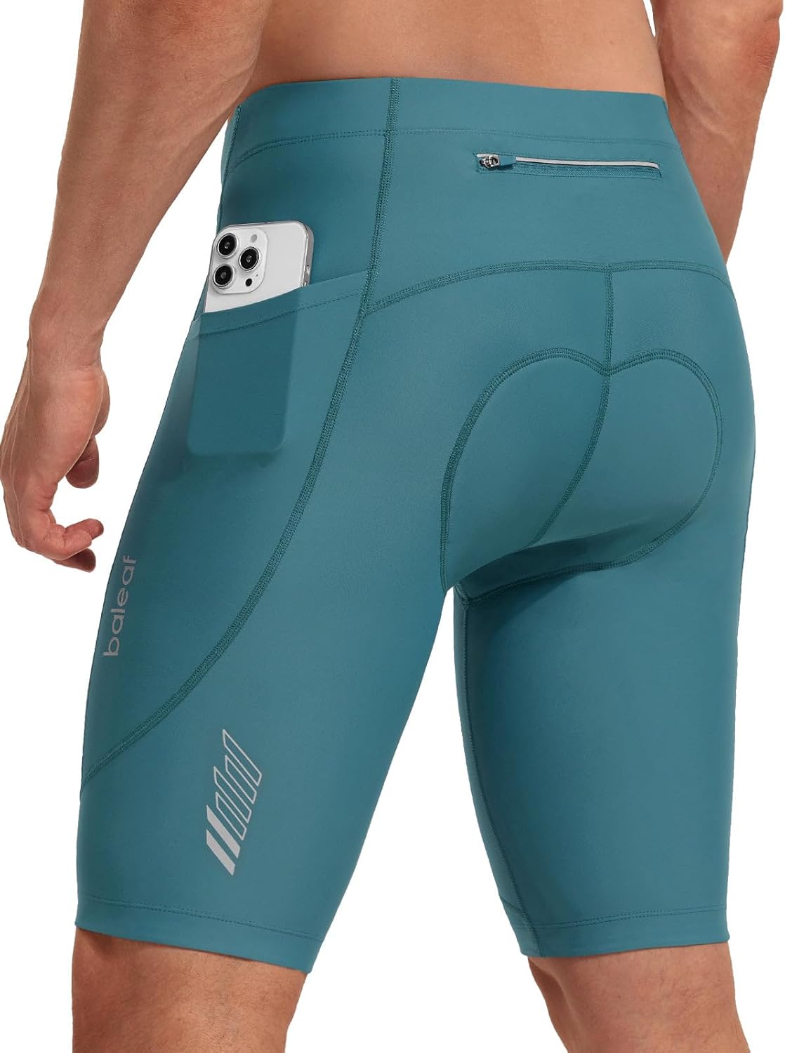 baleaf Men's Cycling Shorts Padded Cycling Shorts with Seat Padding Breathable Quick-Drying Road Bike Trousers