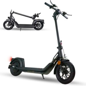 IMLEX E-Scooter Electric Scooter with Road Approval (ABE) – 20 km/h, 400 W Motor, 12 Inch Pneumatic Tyres, LED Display & Lighting, Foldable