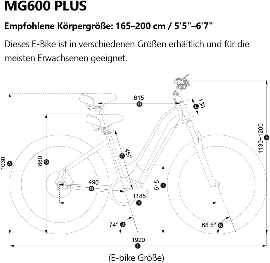 LANKELEISI MG600 Plus E Bike Damen 26 Zoll Tiefeinsteiger Fat Bike Elektrofahrräder mit 48V 20Ah Akku, Reichweite Bis zu 150KM, 7-Gang Ebike Herren für Trail, Schnee & Strand – Bild 7