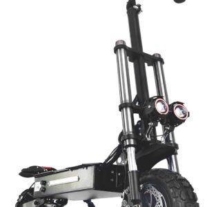 HWWH Electric Scooter, Adult E-Scooter, Offroad Electric Scooter, Foldable, 11 inch All Terrain Vacuum Tyres, Fast Double Motor, 60 V 40 Ah Lithium Battery, 100 km Battery Life