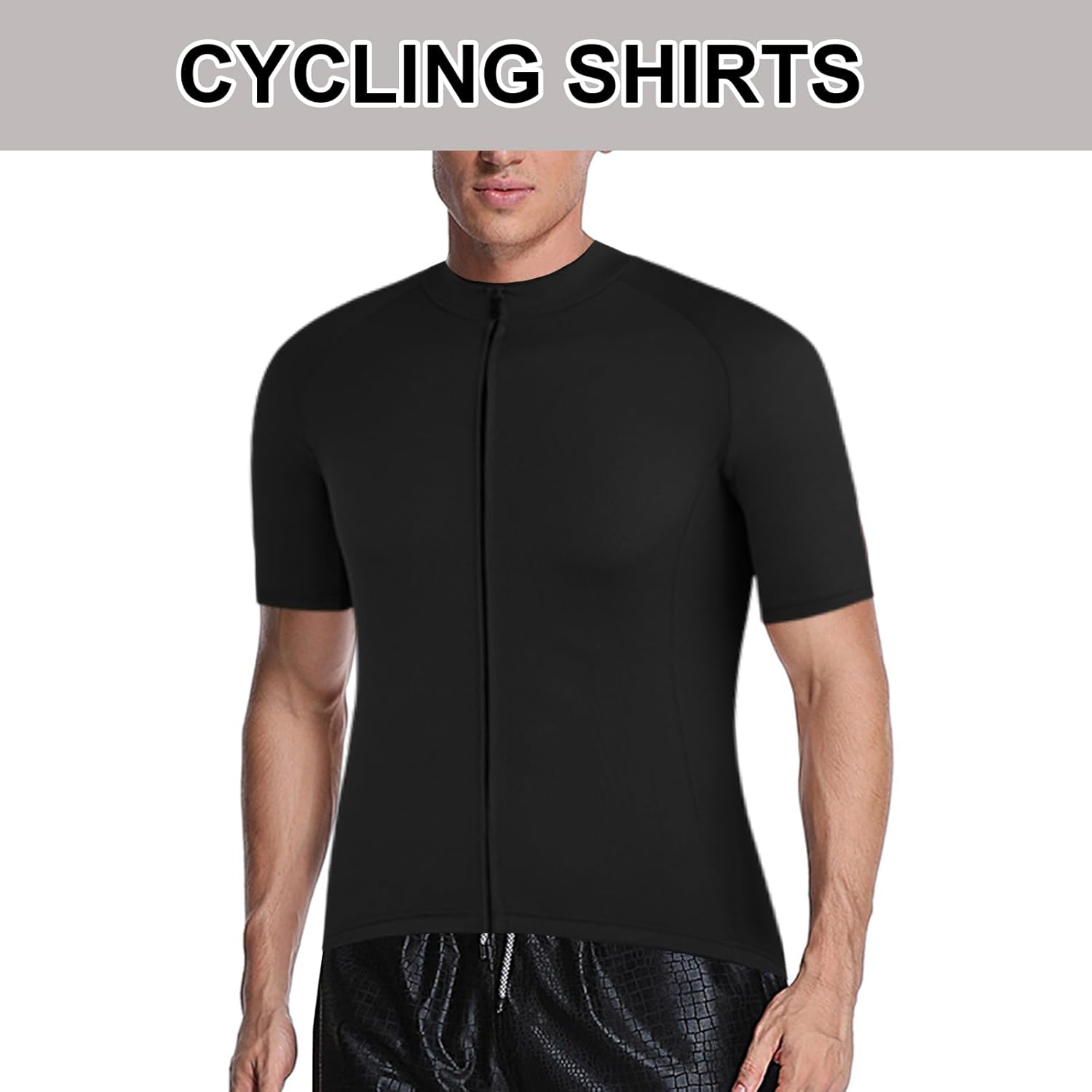NuCamper Men's Cycling Jersey Short Sleeve Cycling Jersey T-Shirt with 3 Pockets, Breathable and Quick-Drying Cycling Clothing Men's Cycling Jerseys MTB for Cycling Outdoor Sports – Bild 5