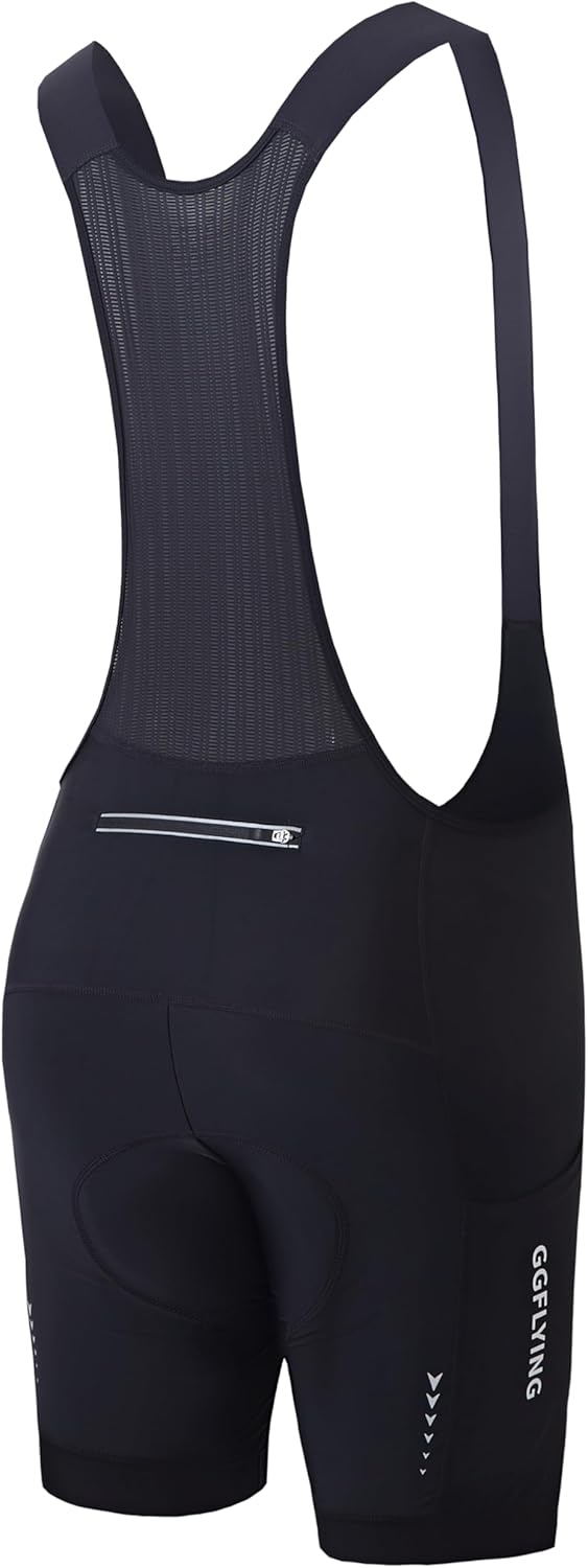 Bib Shorts Men's 5D Padded Cycling Shorts Road Bike Trousers Quick-Drying Breathable Cycling Shorts with 3 Pockets
