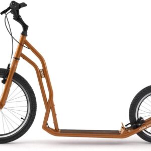 Yedoo S2016 Scooter – up to 150 kg, Kick Scooter with Pneumatic Tyres 20/16 – for Adults, Scooter Scooter with Adjustable Handlebars, Dog Scooter (Orange)