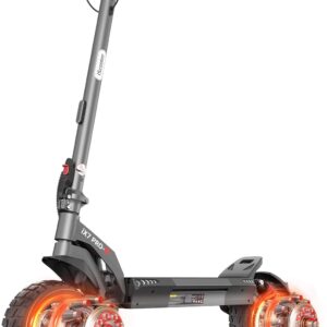 Double Motor E Scooter with Road Approval Max 80 km Range, 10 Inch Off-Road Tyres Electric Scooter Adult 48 V 15 Ah Electric Scooter with Six Comfortable Shock Absorbers for Adults up to 150 kg