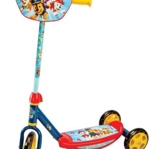 Smoby Paw Patrol 3-Wheel Scooter – Children’s Scooter with Height-Adjustable Handlebar & Non-Slip Footboard with Motif up to 20 kg, for Children from 3 Years