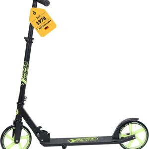 Best Sporting 200 Scooter, Triple Height Adjustable 92/96 – 102 cm, Kick Scooter with Stand in Black, Silver or White
