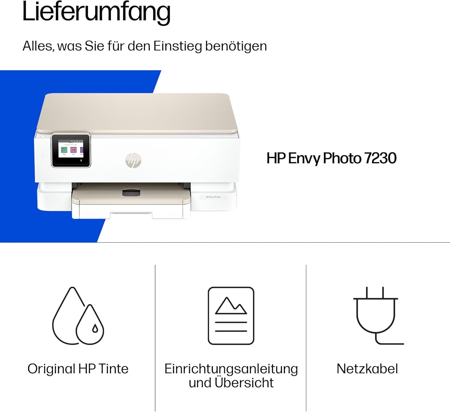 HP Envy Photo 7230 Multifunction Printer, Inkjet Printer, 6 Months Free Printing Instant Ink Included, Printing, Scanning, Copying, Photo Print, DIN A4, WiFi, USB – Bild 12