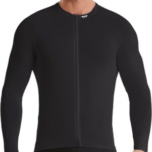 Wulibike Men’s Cycling Jersey Long Sleeve – Road Bike Jersey Men’s Zip with Pockets, Summer Breathable Moisture Absorption Cycling Jersey